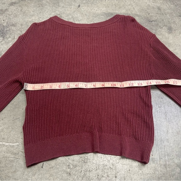 LULULEMON Women's Ribbed Sweater - Burgundy SZ2 - Picture 3 of 5